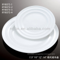 China white double line series ceramic crockery